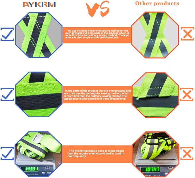 AYKRM 9 color High Visibility Reflective Vest Running Gear High Vis Adjustable Safety Vest