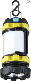 BOBKID 1 Pack Camping Lantern, Outdoor LED Camping Light, Rechargeable Flashlights with 1000LM, 6 Modes, IPX5 Waterproof Portable Emergency Camp Light for Hurricane Survival - Green