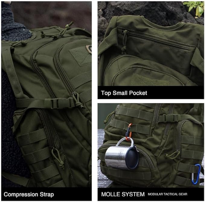 Mardingtop 25L Tactical Backpacks Molle Hiking daypacks for Camping Hiking Military Traveling Motorcycle