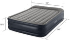 Intex 64131ED Dura-Beam Plus Deluxe Pillow: Fiber-Tech – Twin Size – Built-in Electric Pump – 16.5in Bed Height – 300lb Weight Capacity