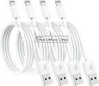 4 Pack [Apple MFi Certified] Apple Charging Cables 3ft, iPhone Chargers Lightning Cable 3 Foot, Fast iPhone Charging Cord for iPhone 14/14Pro/13/13Pro/12/11/11Pro/11Max/ X/XS/XR/XS Max/8, ipad(White)