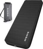 Self-Inflating Sleeping Pad with Portable Electric Air Pump, 4in Thick Memory Foam Camping Mattress for Tent Cot & Car Travel, Fast Inflate & Deflate Camping Pad