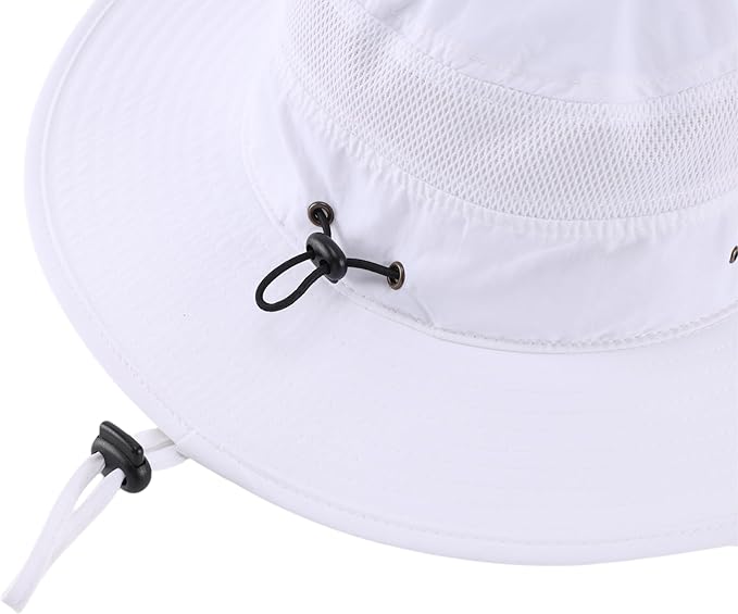 Connectyle Wide Brim Sun Hat for Men Breathable Cowboy Boonie Hat UPF 50+ Sun Protection Bucket Hat for Fishing Hiking