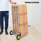 Heavy Duty Folding Hand Truck Luggage Cart & Sack Truck Versatile Shopping Trolley for Household & Camping Portable Transportation Equipment (Size: 58 90x28x26cm)