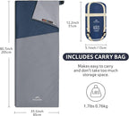 Naturehike Lightweight Compact Sleeping Bag, Envelope Ultralight Backpacking Sleeping Bag Portable, Waterproof, Comfort with Compression Sack for Cold&Warm, Camping, Traveling, Hiking