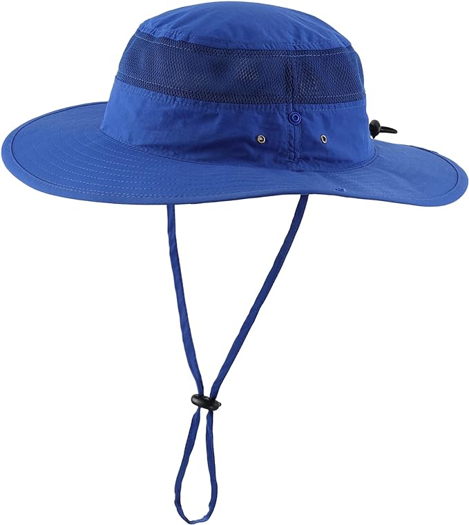 Connectyle Wide Brim Sun Hat for Men Breathable Cowboy Boonie Hat UPF 50+ Sun Protection Bucket Hat for Fishing Hiking