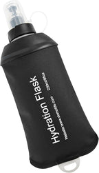 WILDREEDS 250ml Soft Flask, TPU Collapsible Soft Water Bottle for Hydration Pack, Running Vest, Folding Water Bottle for Hiking Cycling Climbing-1Pcs, Black