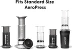 AeroPress Flow Control Filter Cap, Stops Drip for Full Control Over Grind Size & Time, Brew Classics, Espresso Style, Lattes, Cold Brew & More, Fits Standard Size AeroPress Manual Coffee Maker