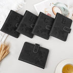 Passport Holder Wallet Cover Personalized Letter A-Z Travel Wallet RFID Blocking Passport Cover Wallet Case for Travel Passport Book Holders for Women and Men, Black-D