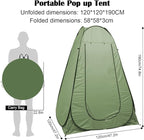 Pop Up Tent Upgrade Privacy Shower Tent Portable Outdoor Sun Shelter for Toilet Camping Biking Beach with Carry Bag