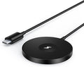 3 in 1 Magnetic Wireless Charging Station, 15W Fast Charger Compatible with iPhone 17/16/15/14/13/12 Series, Apple Watch 9-2/SE, AirPods Pro 3/2/1, for Bedside Desk Travel Home Office (Black)