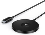 3 in 1 Magnetic Wireless Charging Station, 15W Fast Charger Compatible with iPhone 17/16/15/14/13/12 Series, Apple Watch 9-2/SE, AirPods Pro 3/2/1, for Bedside Desk Travel Home Office (Black)