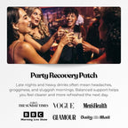 The Patch Collection® - Night Out Patch | Plant Powered, Sustained Release with NAC, Vitamin B1, B2, B3, Turmeric, 100% Natural & Vegan, Latex Free (Pack of 15)