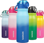 BJPKPK Insulated Water Bottle 25oz Stainless Steel Water Bottles With Straw And Carry Handle Double Wall Metal Thermo,Sky