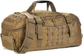 Miramrax Travel Duffle Bag Backpack for Men - Large Tactical Bags Weekender Gym Bag for Overnight Traveling Military Workout Deployment Sports (Coyote, 25L)