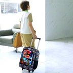 KLFVB Kids Luggage for Boys Girls, Cute Rolling Wheels Suitcase for Toddler, Children Travel Carry on Suitcase