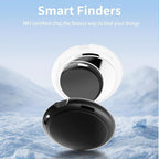 4 Pack Tracker Tags [Apple MFi Certified] Bluetooth Air Tracker Pair with Apple Find My (iOS Only) Smart Tracking Tags Keys Finder Item Locator Worldwide Tracker for Pets Backpack Wallet Dogs Luggage