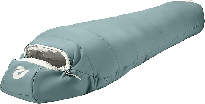 Retrospec Dream Sleeping Bag - 5, 15, 30 Mummy for Camping, Insulated Cold Weather, Lightweight Stuff Sack, Water-Resistant, Adjustable Draw Cords, Adult