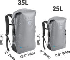 Skog Å Kust BackSak Heavy Duty Waterproof Backpack - Gear Bag for Sports, Travel, & More - 25 & 35 Liter Sizes