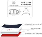 Polycotton Sleeping Bag for Adult,Cold&Warm Weather Large with Compression Sack and Water Resistant for Family Camping,Travel and Car Camping