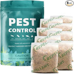 Pest Control Pouches, Rodent Repellent Repel Mice, Mouse, Rats, Ants, Roaches, Spiders, Moths & Other Pest, Mouse Rat Repellent Safe for Kids & Pets, Mice Repellent 8P