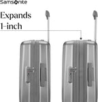 Samsonite UpLIFT Carry-On Hardside Luggage with Spinner Wheels - Airline-Approved, TSA Lock, Adjustable Handle System - Polycarbonate Hard Suitcase for Ultra Lightweight Travel - Silver Shimmy