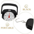 Baluue Portable Mechanical Hanging Luggage Scale 20kg Spring Handheld Weight Scale with Tape for Travel Suitcases and Parcel Weighing