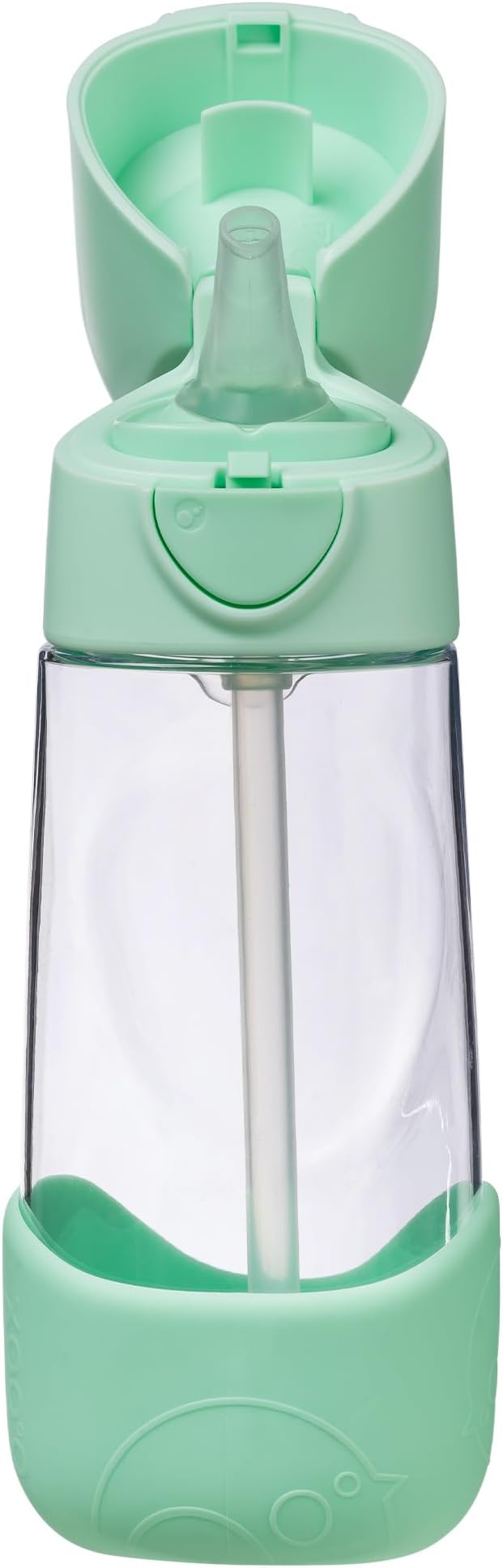 b.box Kids Water Bottle – Tritan Toddler Drink Bottle with Straw for School, Daycare, Travel w/Easy-Grip Triangular Design, Leak Proof Lid & Handle, BPA Free, Dishwasher Safe (Spearmint)