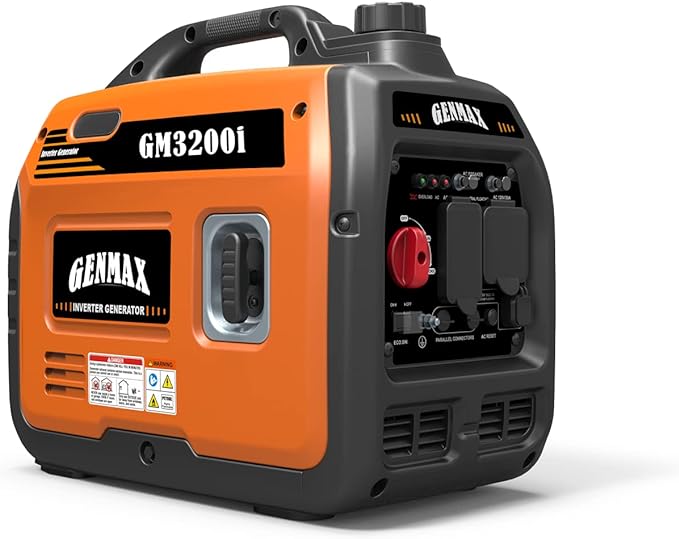 GENMAX Generator，EPA Compliant, Eco-Mode Feature, Ultra Lightweight for Backup Home Use & Camping
