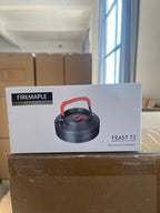 Fire-Maple Feast T3 Camping Kettle | 0.8 Liter Lightweight | Portable Teapot Aluminum for hiking camping