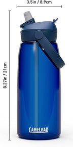 CamelBak Thrive Flip Straw Tritan Renew Water Bottle Oxford, 32oz