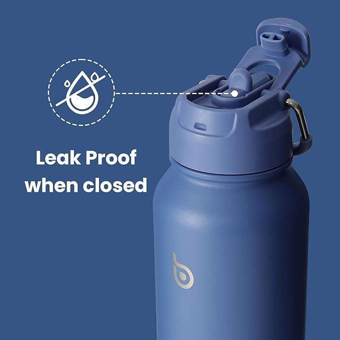 BOTTLE BOTTLE 40 oz sports water bottle stainless steel insulated water bottle with straw and pills holder