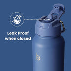 BOTTLE BOTTLE 40 oz sports water bottle stainless steel insulated water bottle with straw and pills holder