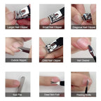 Manicure Set Professional Nail Clippers Kit Pedicure Care Tools- Stainless Steel Women Grooming Kit 18Pcs for Travel or Home (Pink)