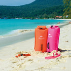 Naturehike 18L High Visible Safety Swim Buoy - Ultralight Bubble Tow Float and Dry Bag for Open Water Swimming Kayaking Snorkeling Diving Trailing with Adjustable Waist Belt