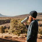 Epic Water Filters Vostok Stainless Steel Insulated Water Bottle and 75 Gallon Filter - Removes 99.99% of Water Impurities, 34oz,