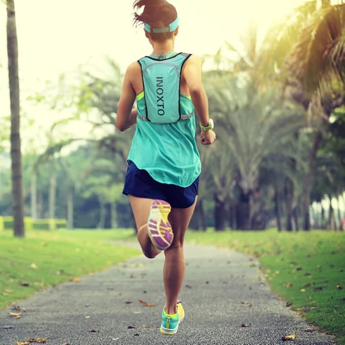 INOXTO Running Hydration Vest Backpack,Lightweight Insulated Pack with 1.5L Water Bladder Bag Daypack for Hiking Trail Running Cycling Race Marathon for Women Men