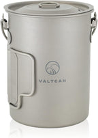 Valtcan 900ml Titanium Pot Backpacking Mug 30oz 0.95qt
