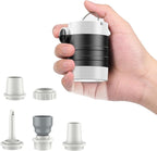 LIBERRWAY Electric Air Pump for Inflatables - Rechargeable Tiny Pump - Cordless Portable Air Pump with Camping Lantern, Quick-Fill Air Mattress Pump for Camping, Pool Floats