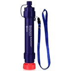Membrane Solutions Water Filter Straw S2, NSF/ANSI 42&372&401 Certified, 4-Stage 0.1 μm Portable Water Purifier with Replaceable Filter, 5,000L Capacity for Camping, Hiking, Survival and Emergency- 1P