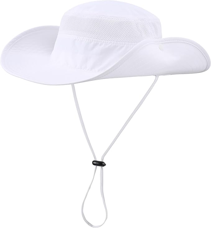Connectyle Wide Brim Sun Hat for Men Breathable Cowboy Boonie Hat UPF 50+ Sun Protection Bucket Hat for Fishing Hiking