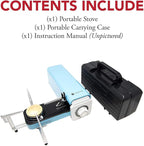 Gas One GS-8300 - Camp Stove Compact Butane Stove with Carrying Case - Foldable Portable Stove
