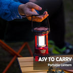 Rechargeable Camping Lanterns, 1500LM Camping Light with Phone Charger Compact Flashlights Torch, Portable Waterproof Hurricane Lanterns for Emergency, Outdoor, Power Outage