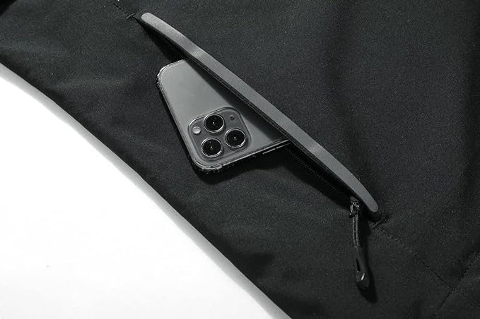 MOERDENG Women's Waterproof Rain Jacket Lightweight Raincoat Hooded Hiking Jacket Softshell Windbreaker