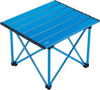 iClimb Ultralight Compact Camping Folding Table with Carry Bag (Reinforced Blue - S)