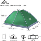 1/2/4/5/6 Person Dome Tents for Camping, Lightweight Portable Backpacking Tent, Small Easy Set Up Outdoor Waterproof Camping Hiking Tent for Adults