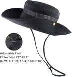 CAMOLAND Mens Fishing Hat Wide Large Brim Sun Hat with Outdoor UV Protection