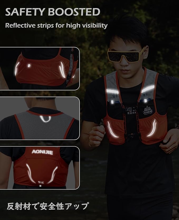 TRIWONDER Hydration Vest 2.5L Ultra Trail Running Backpack Hydration Pack Marathon Vest Lightweight Outdoor Hiking Cycling Daypack