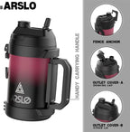 Sports Water Jug - Gallon Water Bottle - Large Insulated Stainless Steel Bottle for Gym, Workouts, Basketball, Football, Soccer - Keep Water Cold for Up To 24 Hours - 108OzNEW