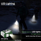 16000mAh Personal Waist Fan Portable Rechargeable Wearable Hand Free, 6-40hours Wearable Cooler for Traveling Working Outdoor Office (Green and White)